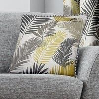 Fusion - Tropical - 100% Cotton Cushion Cover - 43x43 cm in Ochre