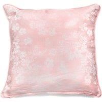Dreams & Drapes Blossom-Jacquard Filled Cushion, Blush Pink, 43 x 43cm