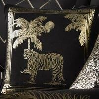Black Duvet Covers Gold Feather Sparkle Laurence Llewellyn-Bowen Bedding Sets