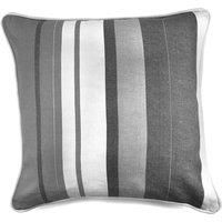 Fusion - Whitworth Stripe - 100% Cotton Filled Cushion - 43x43 cm in Grey