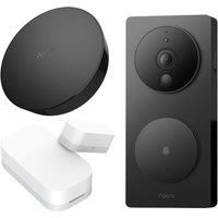 Aqara Smart Home G4 Video Doorbell With Facial Recognition & Chime, Door / Window Sensor & M2 Hub Bundle