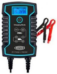 RSC808 Ring 8A Smart Charger and Battery Maintainer LCD Display 12/24V Voltage