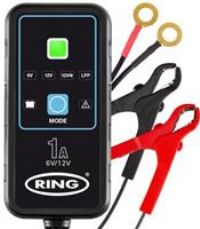 Ring Automotive RSC901-1A Smart Car Battery Charger, 6V & 12V Battery Maintainer - 9 Stage Charger for AGM, Leisure, Lithium, Car, Motorbike and Caravan Batteries, BLACK