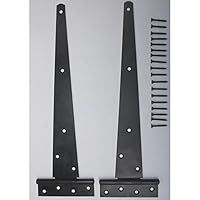 14" MEDIUM TEE HINGE BLACK (PACK)