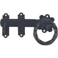 Gatemate Twisted Ring Gate Latch Epoxy Black 6” 150mm 5241503
