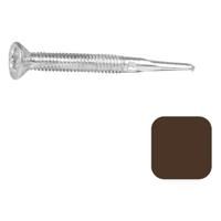 DuraPost VISTA Sepia Brown Self Drilling Screw - 4 x 28mm Pack of 16