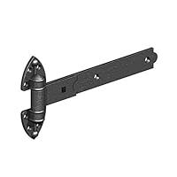Gatemate 509900B Galvanised P42 Premium Heavy Reversible Hinges, Epoxy Black, 900 mm