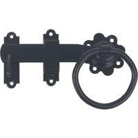 Gatemate 525150B P43 Premium Ring Gate Latches, Epoxy Black, 150 mm
