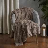 Catherine Lansfield Cuddly 150 x 200 cm Throw Natural