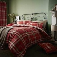 Catherine Lansfield Kelso Easy Care Single Duvet Set Red