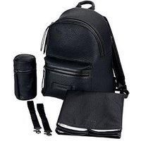 Bababing! Luca Tumbled Vegan Leather Backpack - Black