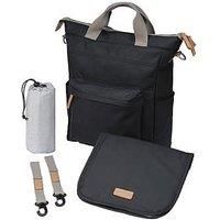 baba bing Unisex Multi-Functional Changing Bag - Black - Waterproof Baby Changing Bags | Convertible Changing Bag Backpack, Tote, Over the Shoulder | Stylish Nappy Bags