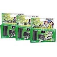 Fujifilm Superia Xtra 400 VV Type 27 Exp QuickSnap Disposable Camera x3 Pack
