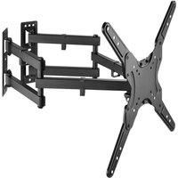 Properav Universal Full Motion Corner Wall Mount Bracket for 23’’ 28’’ 32" 40" 42" 43" 48" 50" 55" TV/'s - Black
