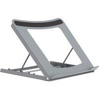 Properav Steel Portable Ergonomic Laptop Stand for Windows & Mac devices such as Dell, Toshiba, HP, Samsung, MacBook, Lenovo with Secure Fit Pads - Silver