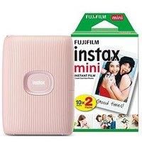 Fujifilm Instax Mini Link 2 Wireless Photo Printer with 20 Shots - Soft Pink