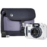 Kodak PIXPRO WPZ2 Camera inc Shoulder Bag with Compartment & 32GB MicroSD - White