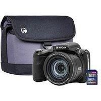Kodak Pixpro Az425 20Mp 42X Astro Zoom Bridge Camera Inc 32Gb Sd & Case, Black