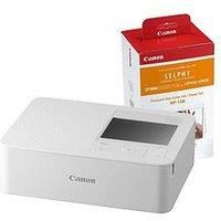 Canon SELPHY CP1500 Wireless Photo Printer inc RP-108 Ink Paper Set - White