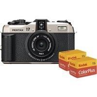 PENTAX 17 Compact Film Camera with Kodak Film - Pack of 2, Black
