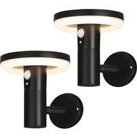 4LITE Antheia Solar Outdoor Wall Light - Pack of 2