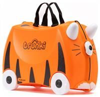 Trunki Tipu Tiger Children's Ride-On Suitcase Pull Along Hand Travel Luggage New