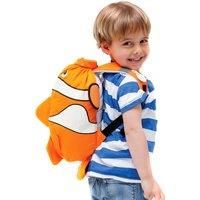 Trunki PaddlePak Waterproof Swimming Bag for Kids and Children’s Backpack for PE - Chuckles Clownfish (Orange)