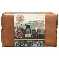 Mens Toiletry Wash Bag Gift Set Kit Shower Gel Face Scrub Body Lotion Dad Xmas