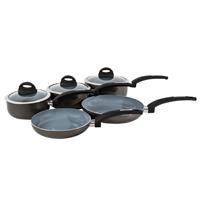 Towe 5 Piece Cerasure Saucepan Set, Aluminium Body & Easy Clean Non-Stick T80303