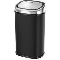 Tower 58 Litre Black Square Sensor Bin Black