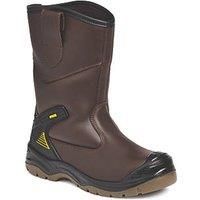 Apache AP305 S3 brown leather steel toe/midsole safety rigger work boot