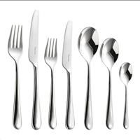 Robert Welch Kingham Bright, 7 Piece Cutlery Place Setting. Made from Stainless Steel. Dishwasher Safe.