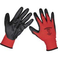 Sealey Flexi Grip Nitrile Palm Gloves (X-Large) - Pack of 6 Pairs - TSP125XL/6