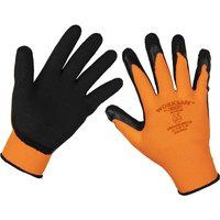 Sealey TSP140L/6 Foam Latex Grippa Gloves (Large) - Pack of 6 Pairs