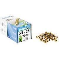 Optimaxx 3.5 x 25mm Woodscrews - Box of 200