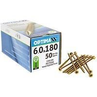 Optimaxx Woodscrew - 6.0 x 180mm - 50PC