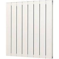 Radiator Panel Heater White Modern Gloss 572W 1953BTU (H)600mm (W)555mm
