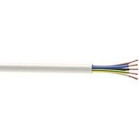 Time 3185Y White 5-Core 1mm Flexible Cable 25m Drum (510JY)