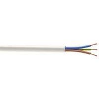 Time 3183Y White 3-Core 2.5mm Flexible Cable 50m Drum (884JY)