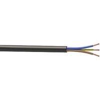Time Flexible Cable Black 3 Core 3183P 2.5mm² Round Indoor & Outdoor 25m Drum
