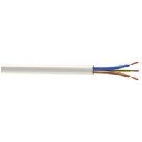 Time 3093Y White 3-Core 1.5mm Flexible Cable 25m Drum (257JY)