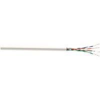 Time White 4-Pair 8-Core Unshielded Telephone Cable 50m Drum (794JY)
