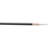 Time RG59 Black 1-Core Round Coaxial Cable 50m Drum (689JY)