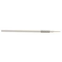 Time RG6 White 1-Core Round Coaxial Cable 100m Drum (639JY)