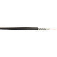 Time RG6 Black 1-Core Round Coaxial Cable 50m Drum (227JY)