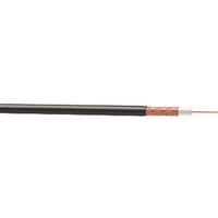 Time GT100 Black 1-Core Round Coaxial Cable 50m Drum (201JY)