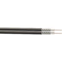 Time RG6 Black 2-Core Shotgun Coaxial Cable 100m Drum (825JY)