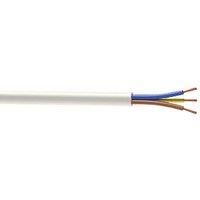 Time 3093Y White 3-Core 2.5mm Flexible Cable 10m Coil (715JY)
