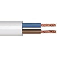 Time 2182Y White 2-Core 0.75mm Flexible Cable 25m Coil (124PY)