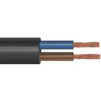 Time 2182Y Black 2-Core 0.75mm Flexible Cable 25m Coil (659RF)